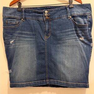 Torrid Dark Blue Denim Pencil Mini Skirt size 22